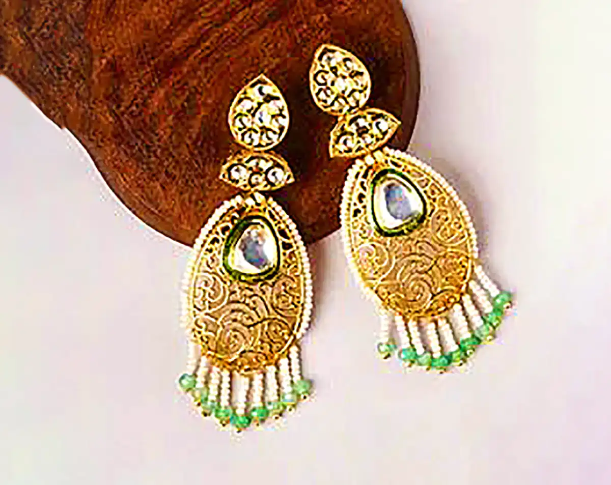 گوشواره سنتی روکش طلا