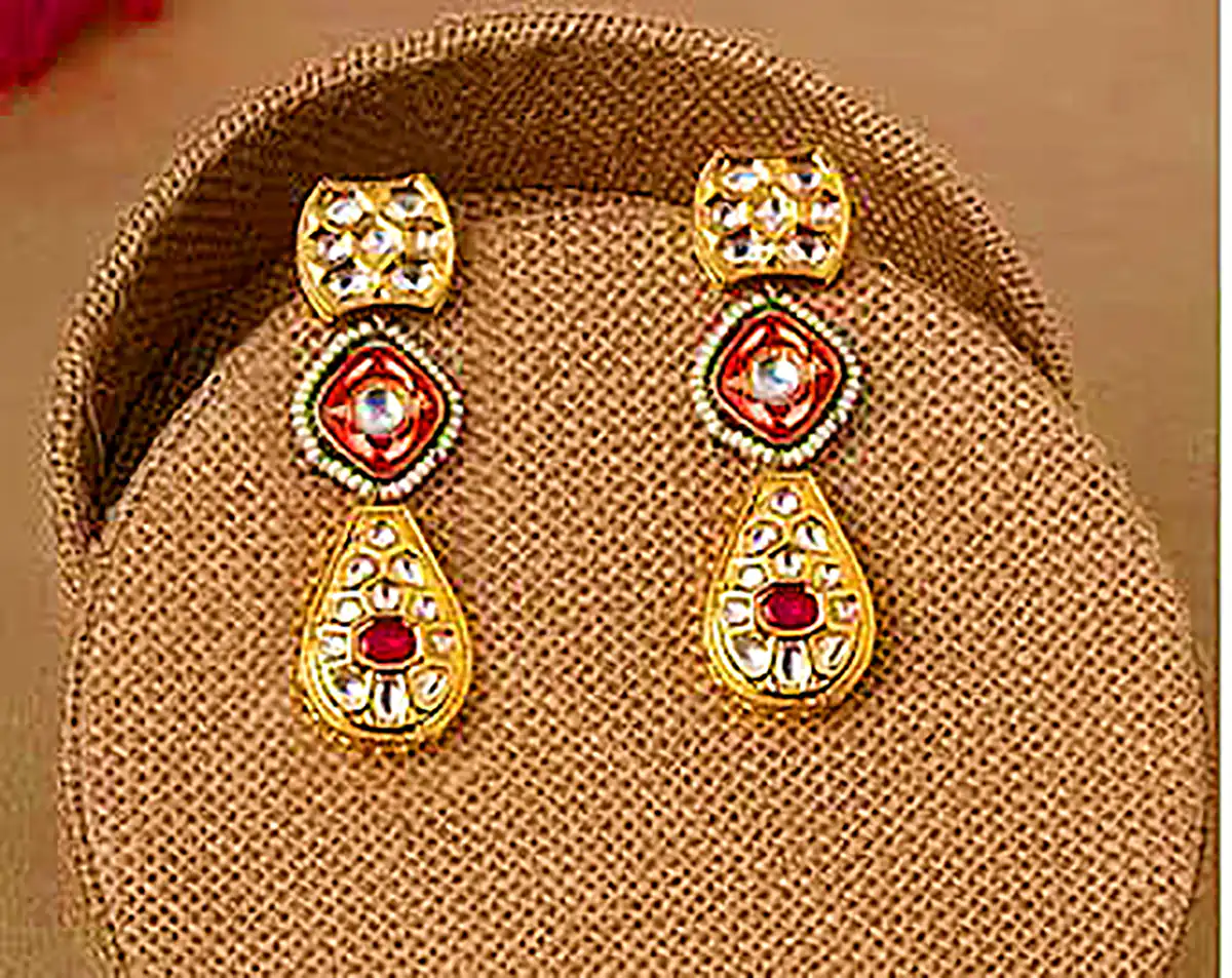 گوشواره سنتی روکش طلا