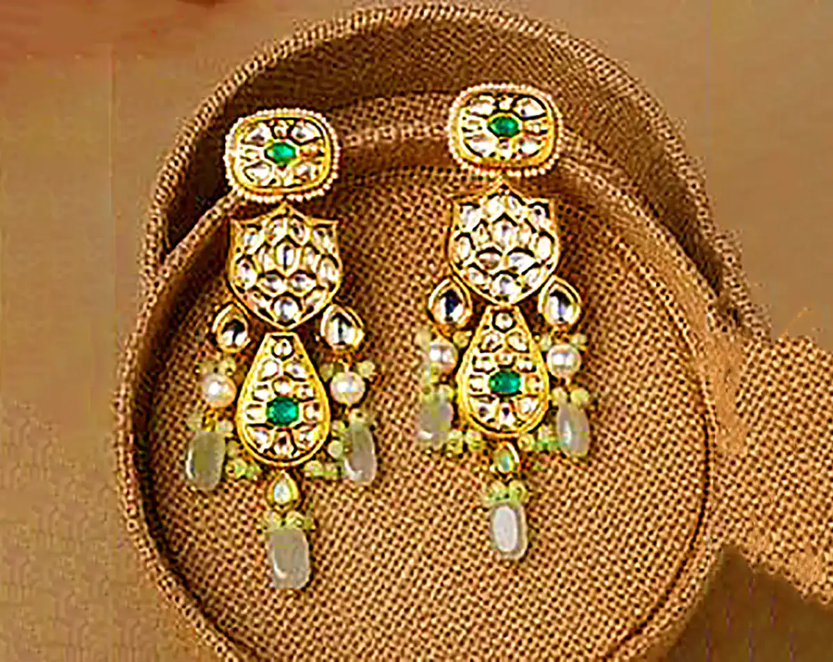 گوشواره سنتی روکش طلا