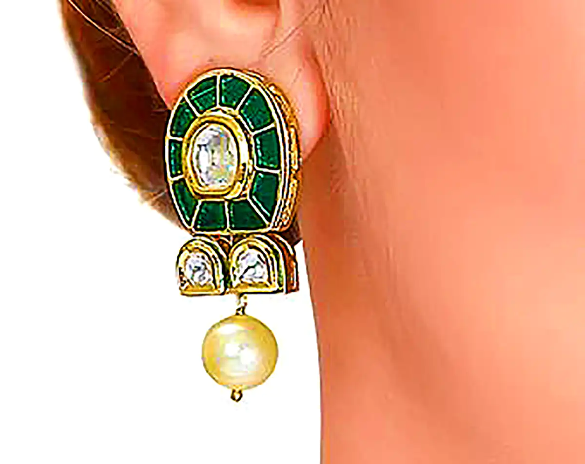 گوشواره سنتی روکش طلا