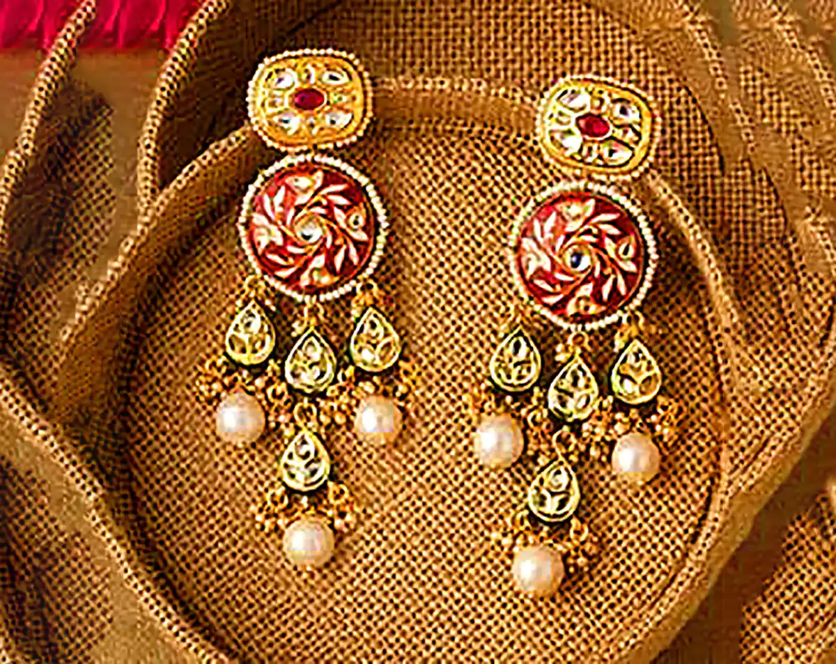 گوشواره سنتی روکش طلا