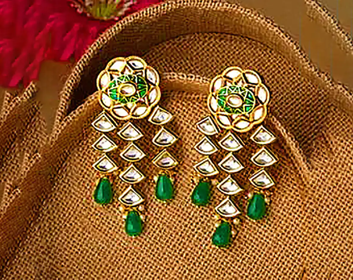 گوشواره سنتی روکش طلا