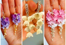 گوشواره فانتزی گلی دخترونه