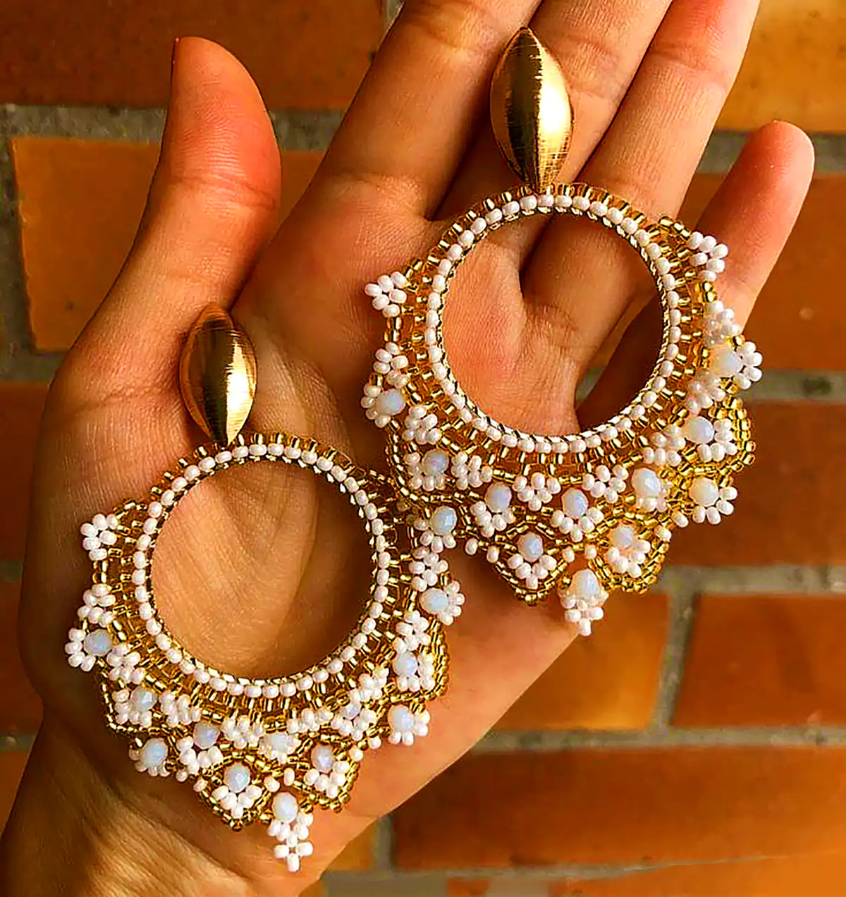 گوشواره رنگی و خلاقانه مهرهای