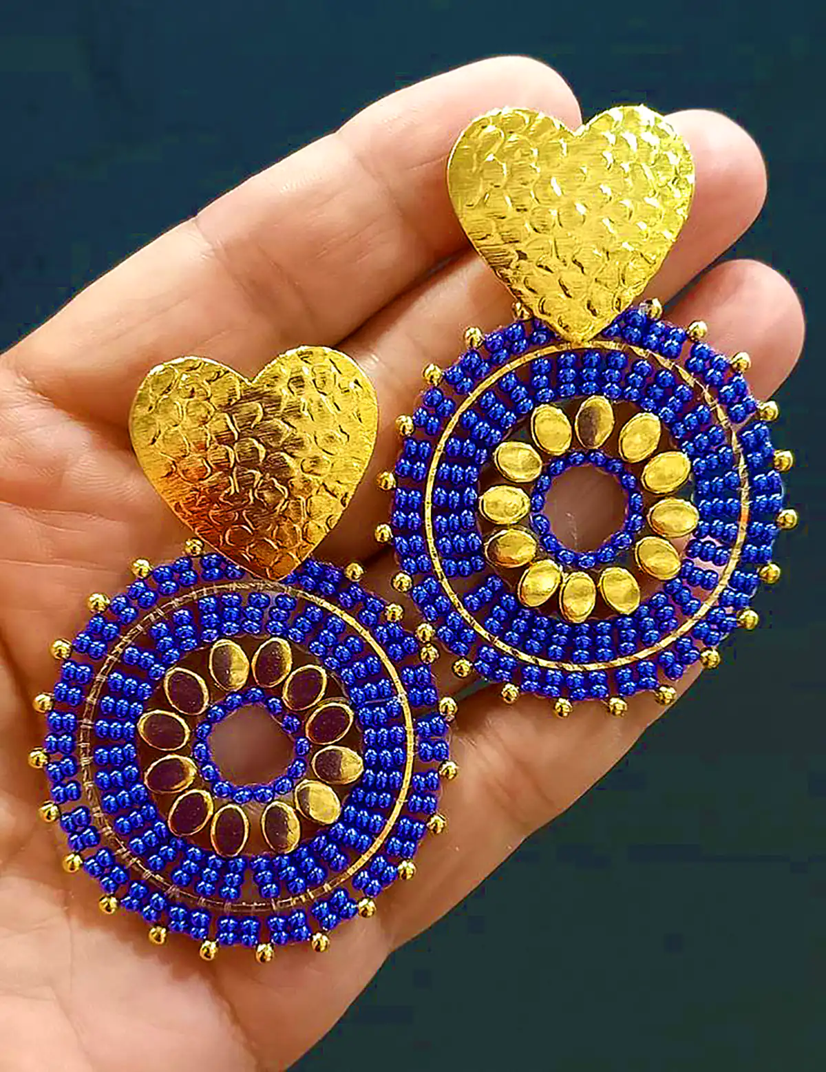 گوشواره رنگی و خلاقانه مهرهای