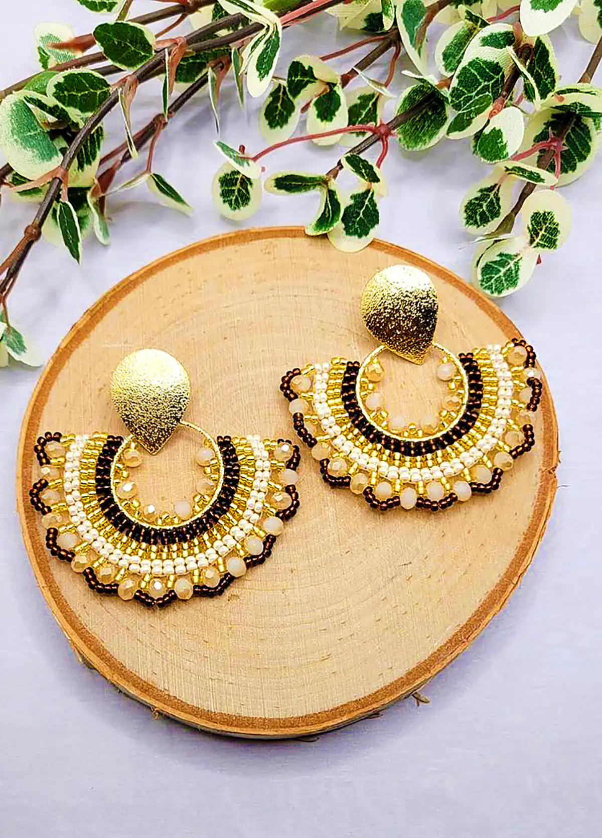 گوشواره رنگی و خلاقانه مهرهای