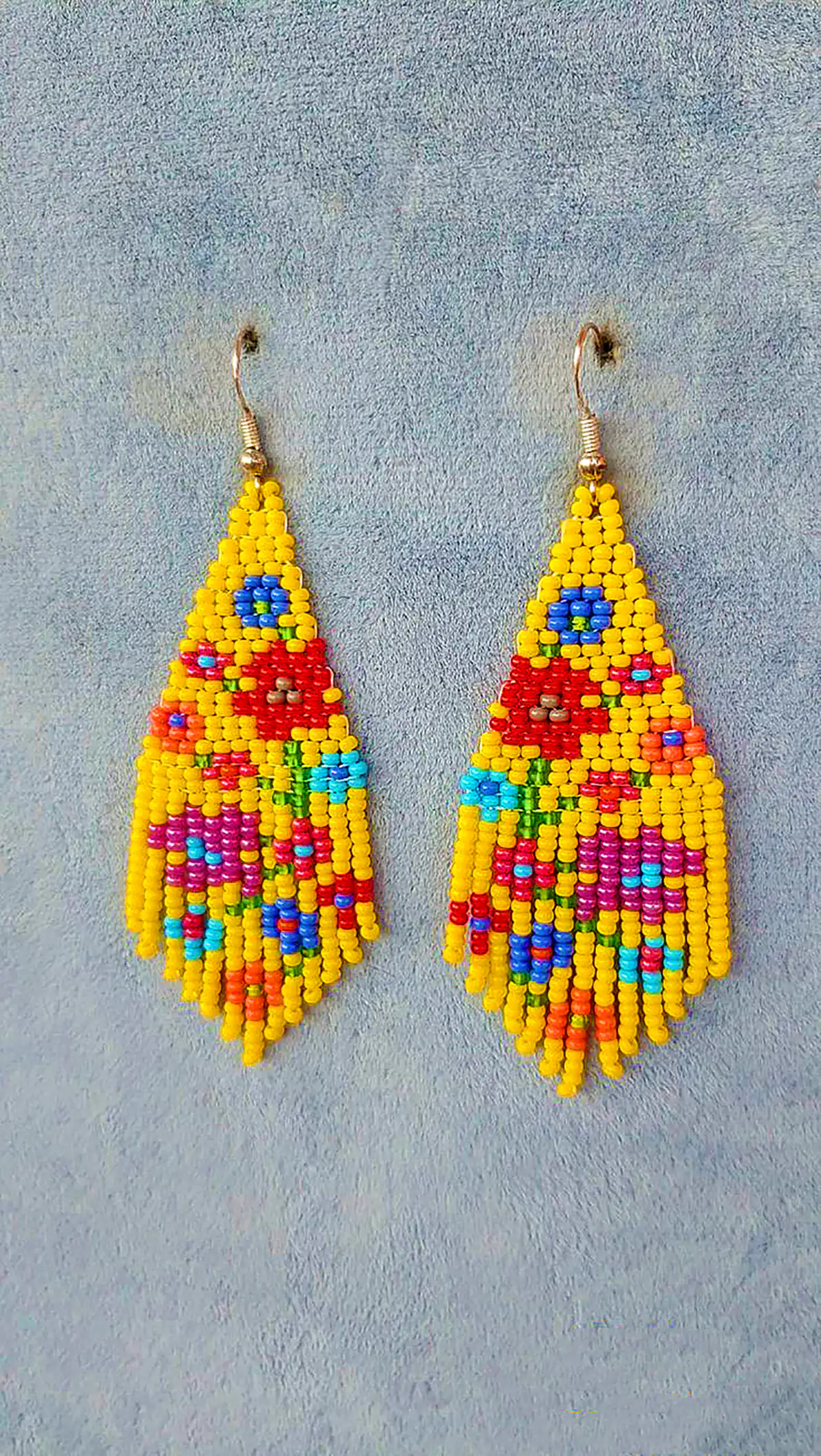 گوشواره مهرهای رنگی ترند