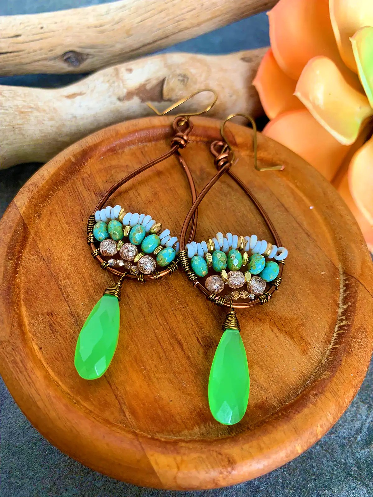 گوشواره مسی خاص و کلاسیک