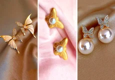 گوشواره سواروسکی پروانه‌ای