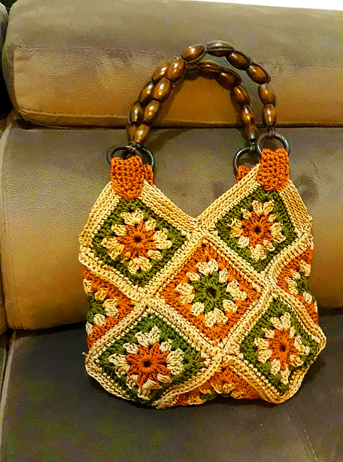 کیف بافتنی مجلسی