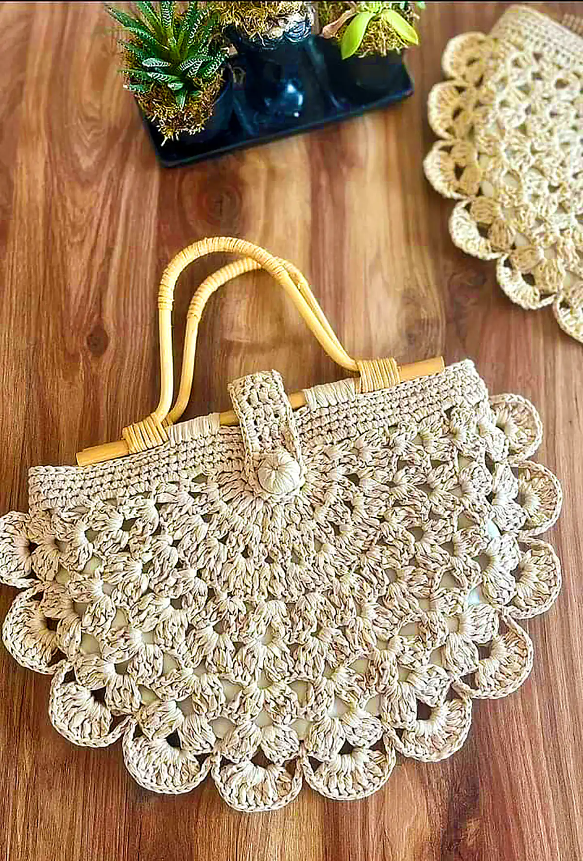کیف بافتنی مجلسی