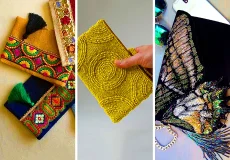کیف دستی پولکی رنگارنگ