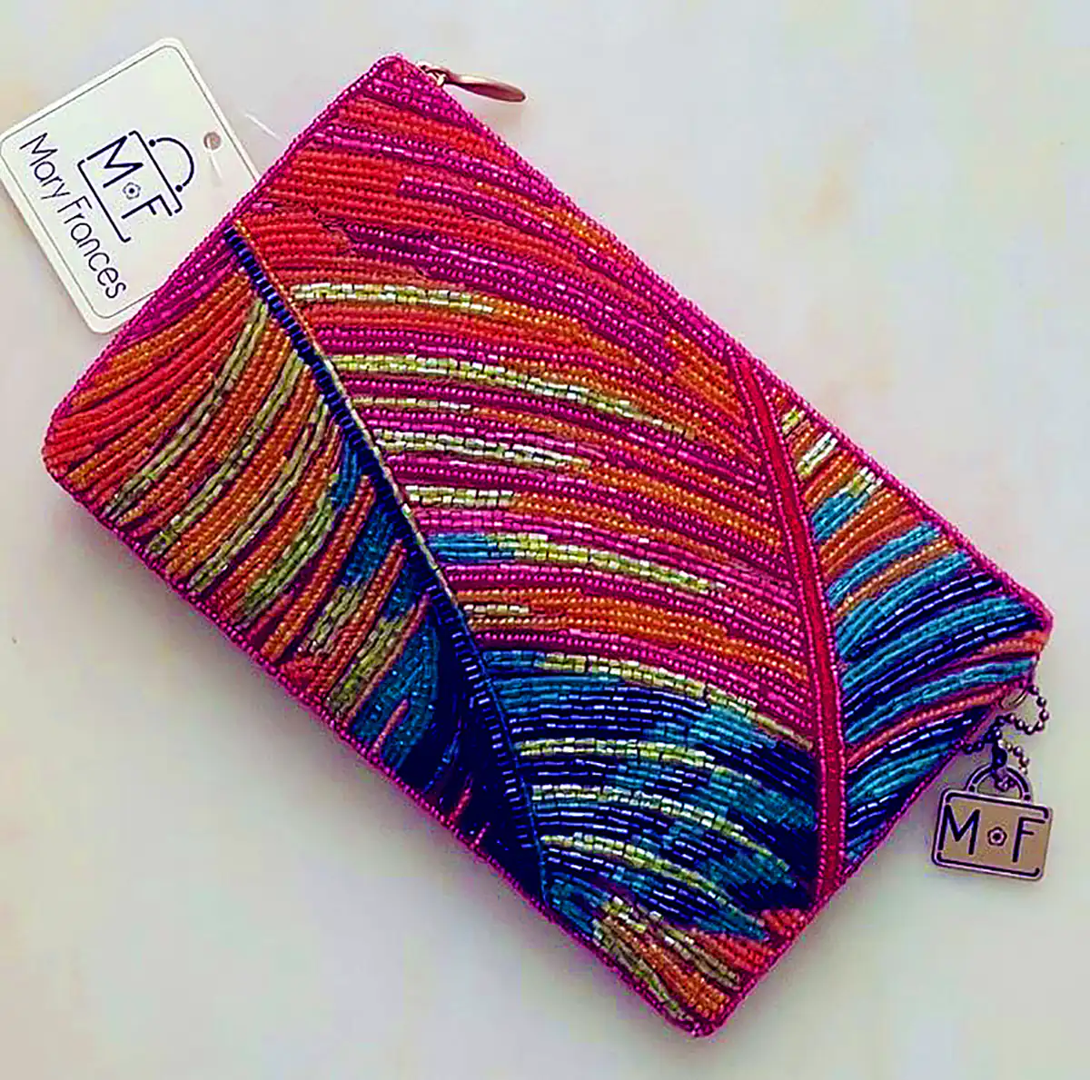 کیف دستی پولکی رنگارنگ