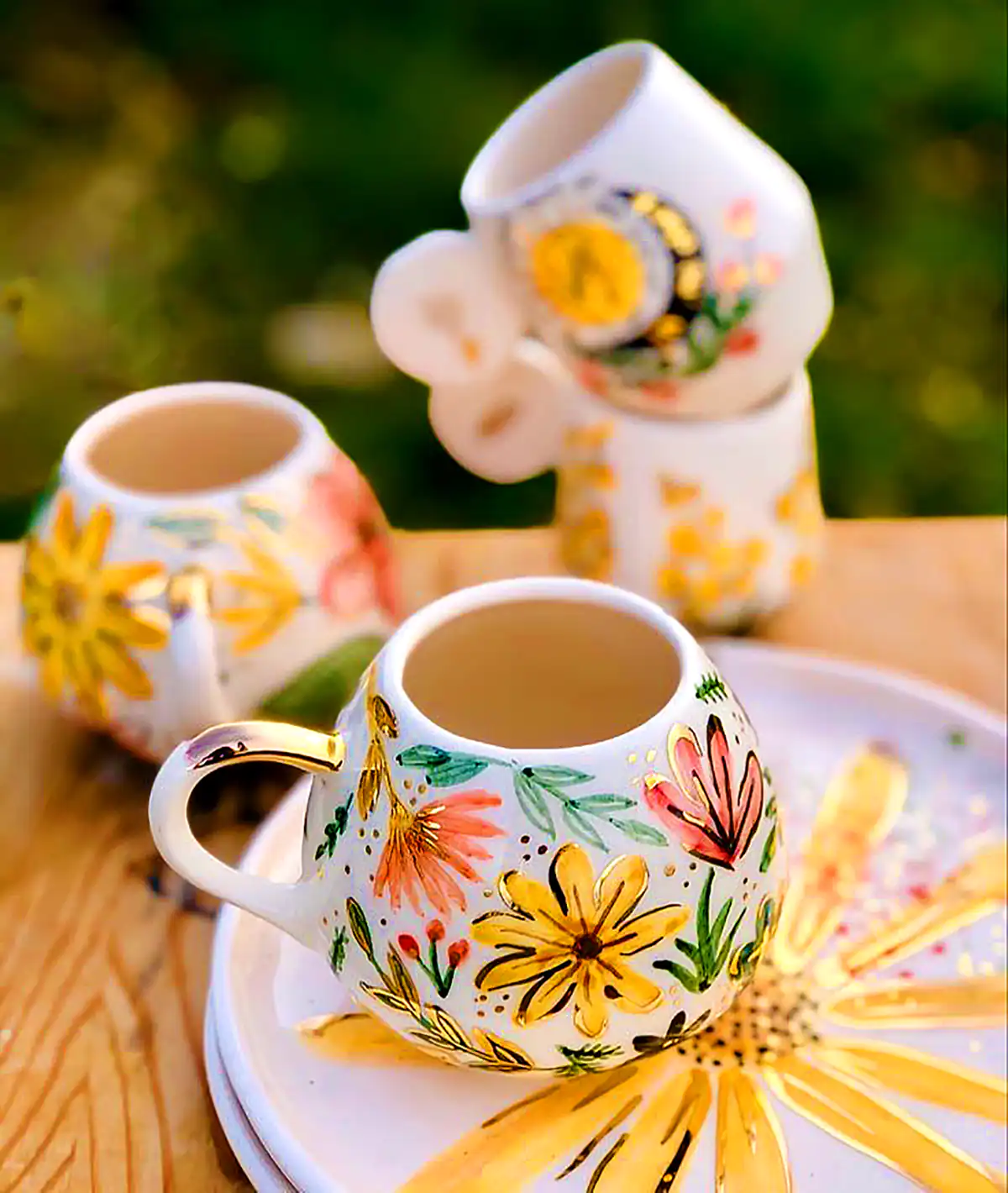 ماگ سفالی گردالی