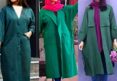 مانتو باکلاس سبز زارا
