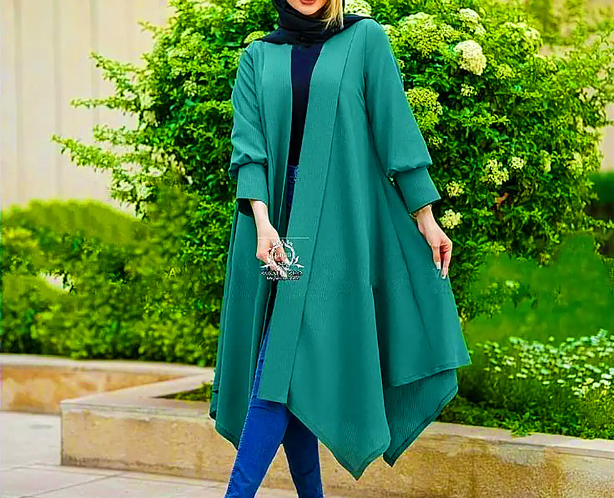 مانتو باکلاس سبز زارا