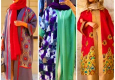 مانتو بلند گلدار شیک 