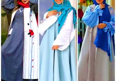 مانتو بلند رنگی