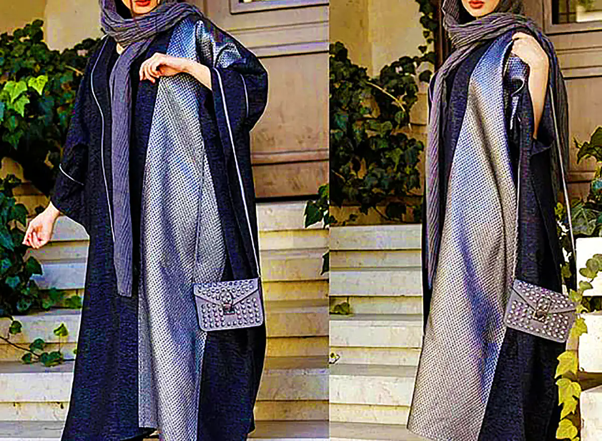 مانتو بلند رنگی