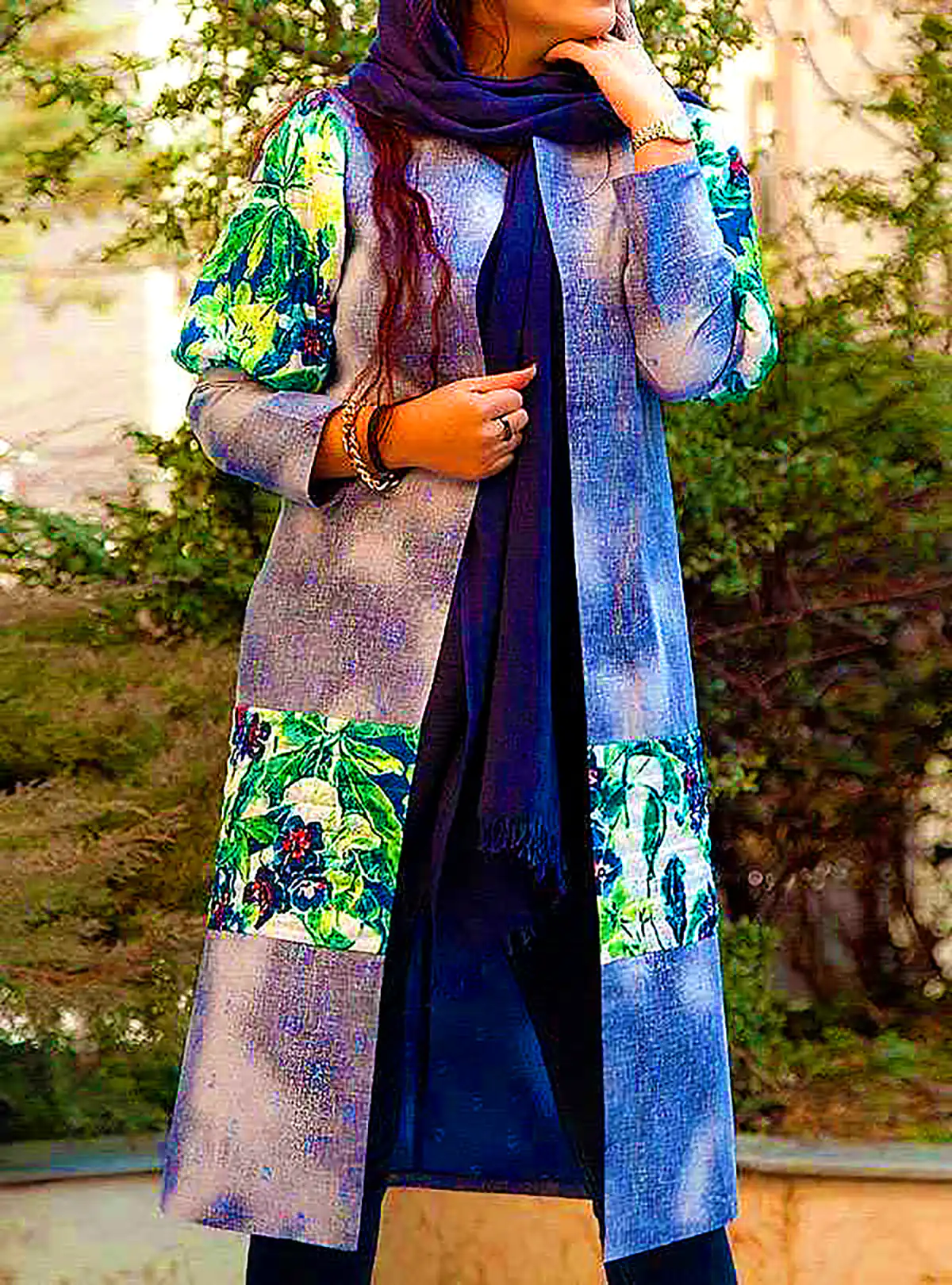 مانتو کرپ مجلسی براق