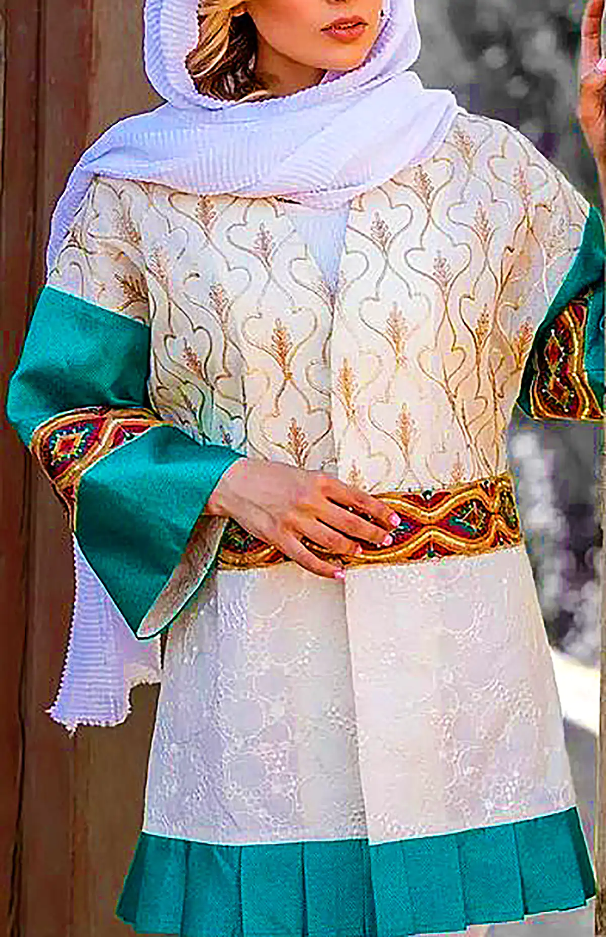 مانتو مدرن و جدید سفید