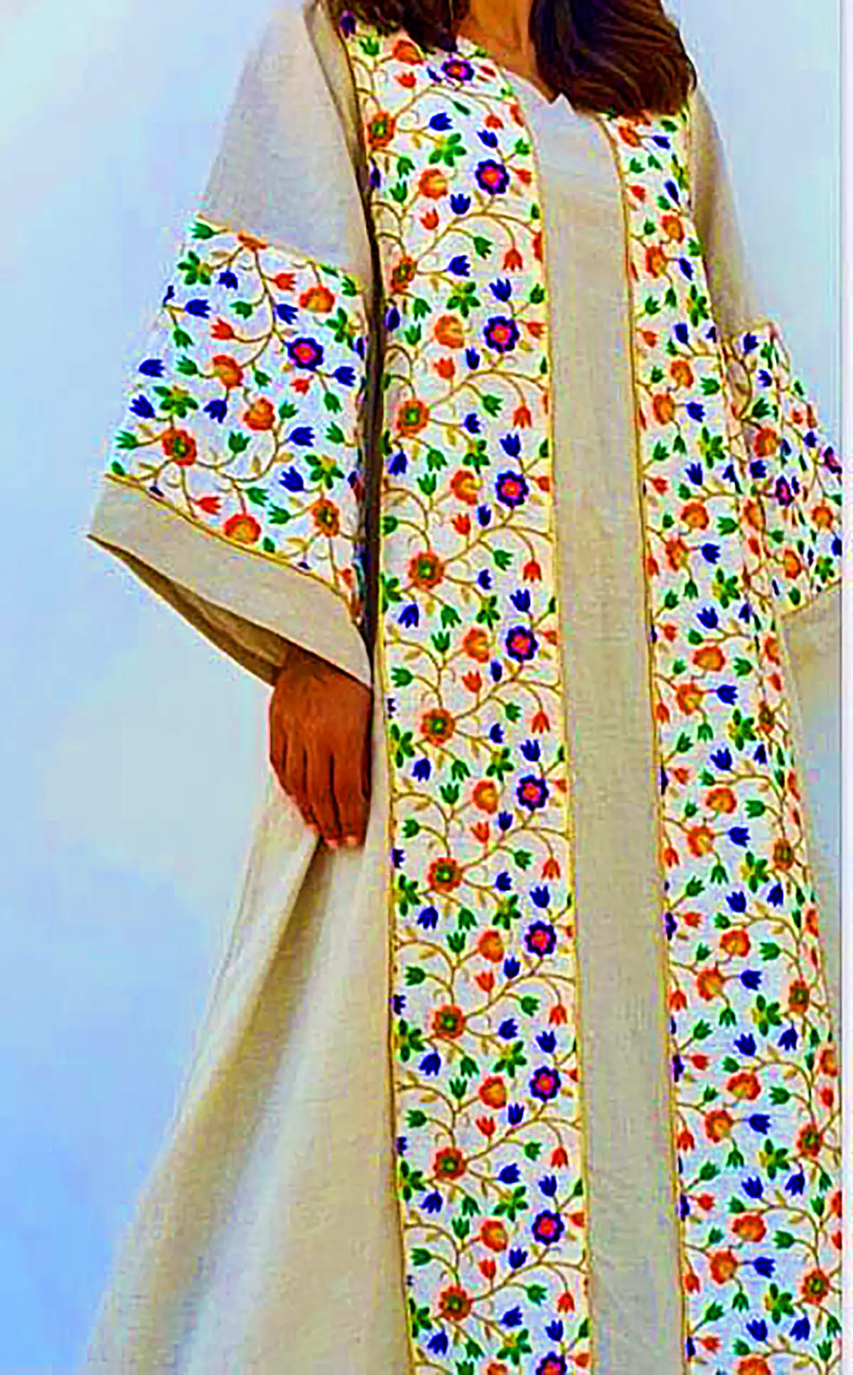 مانتو نخی پائیزی خنک 