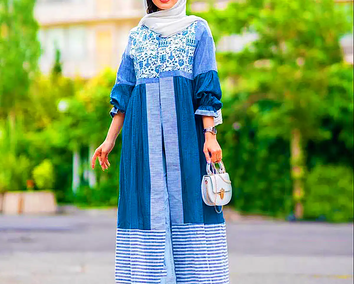 مانتو پائیزی شاد و رنگی