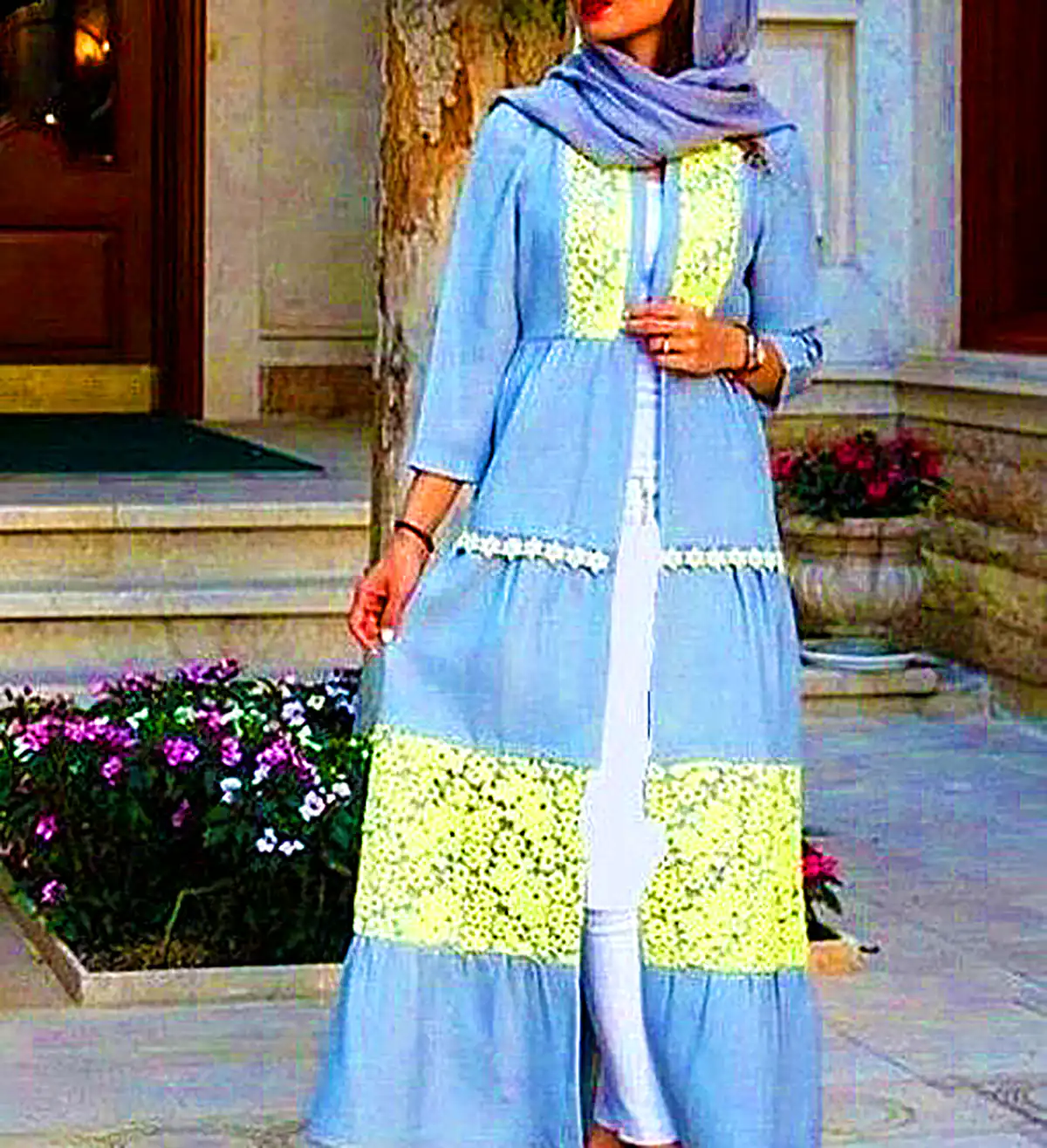مانتو پائیزی شاد و رنگی