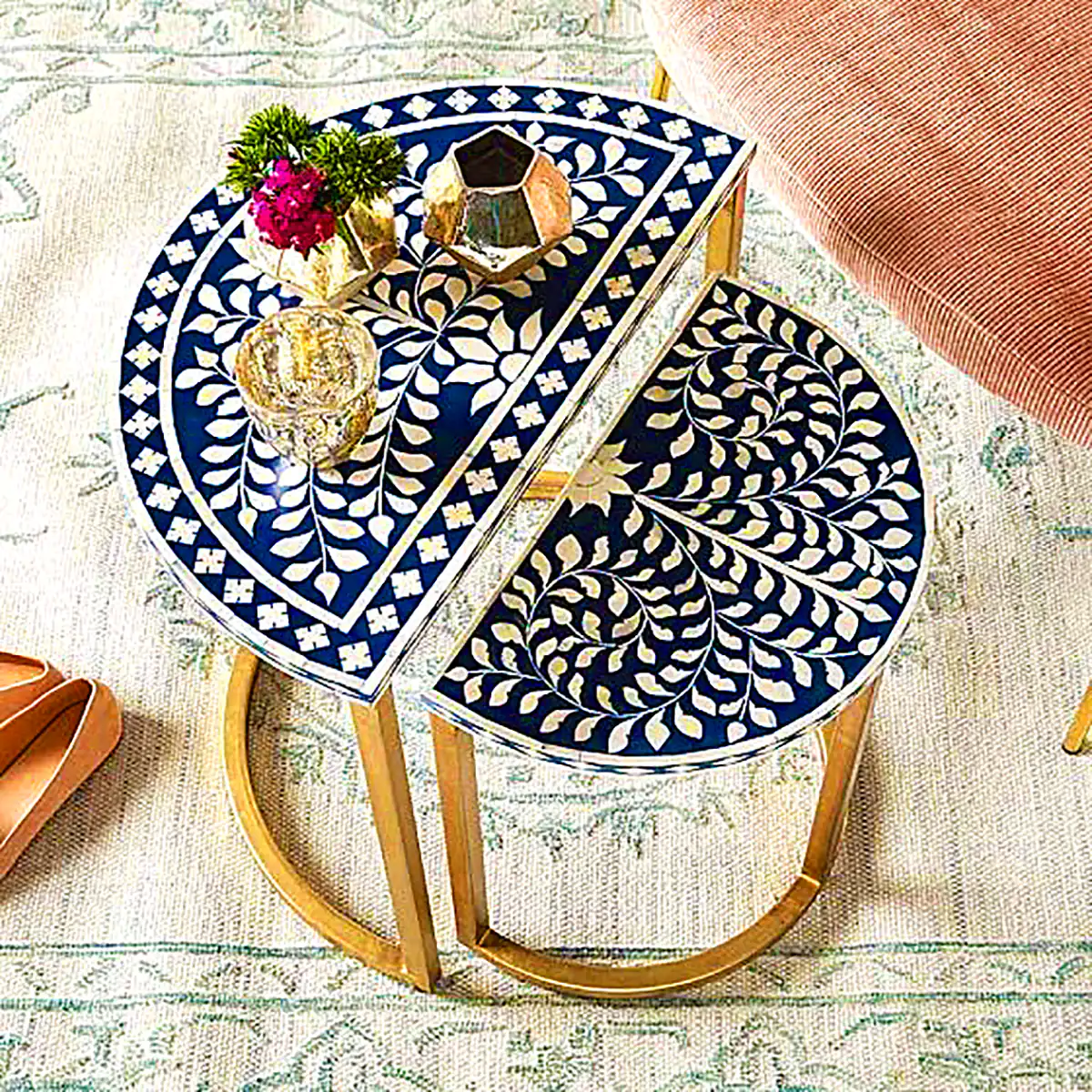 میز عسلی خاتم کاری سنتی