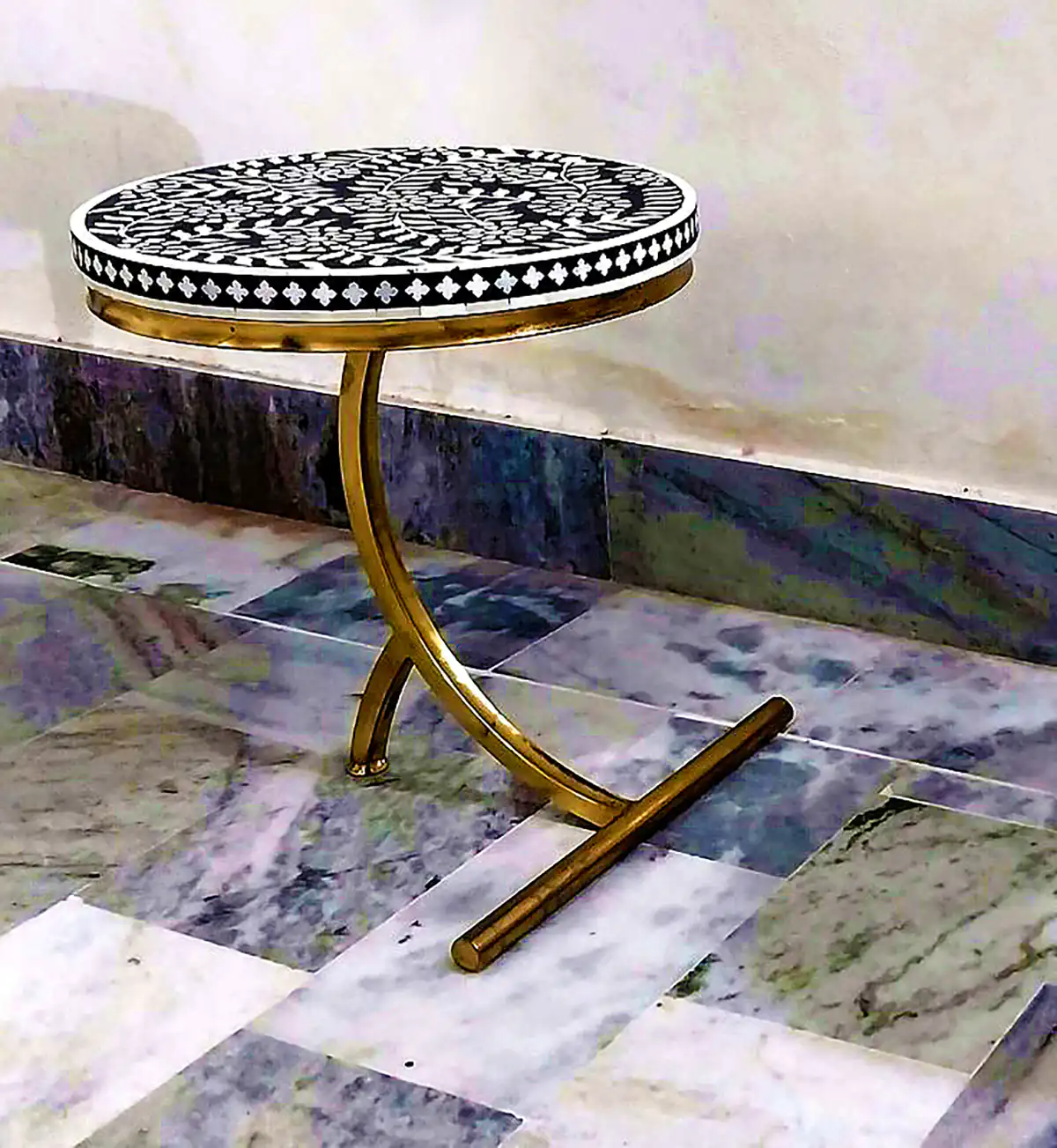 میز عسلی خاتم کاری سنتی