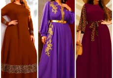 پیراهن بلند طرحدار زنانه