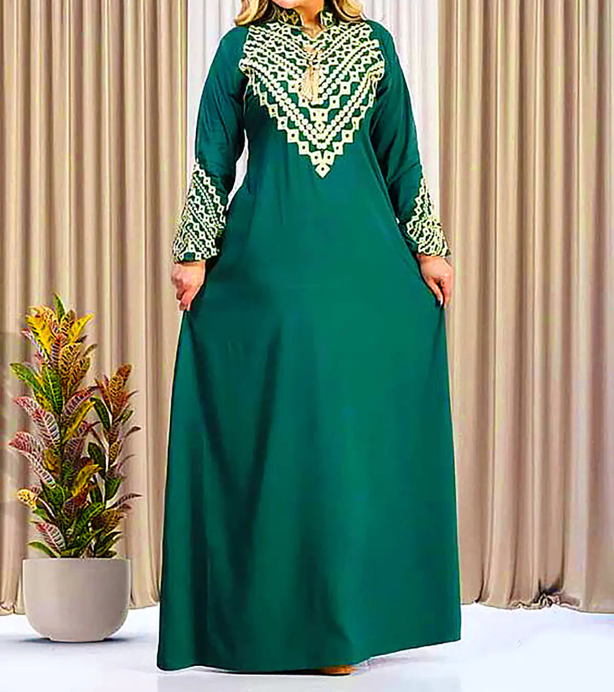 پیراهن بلند طرحدار زنانه