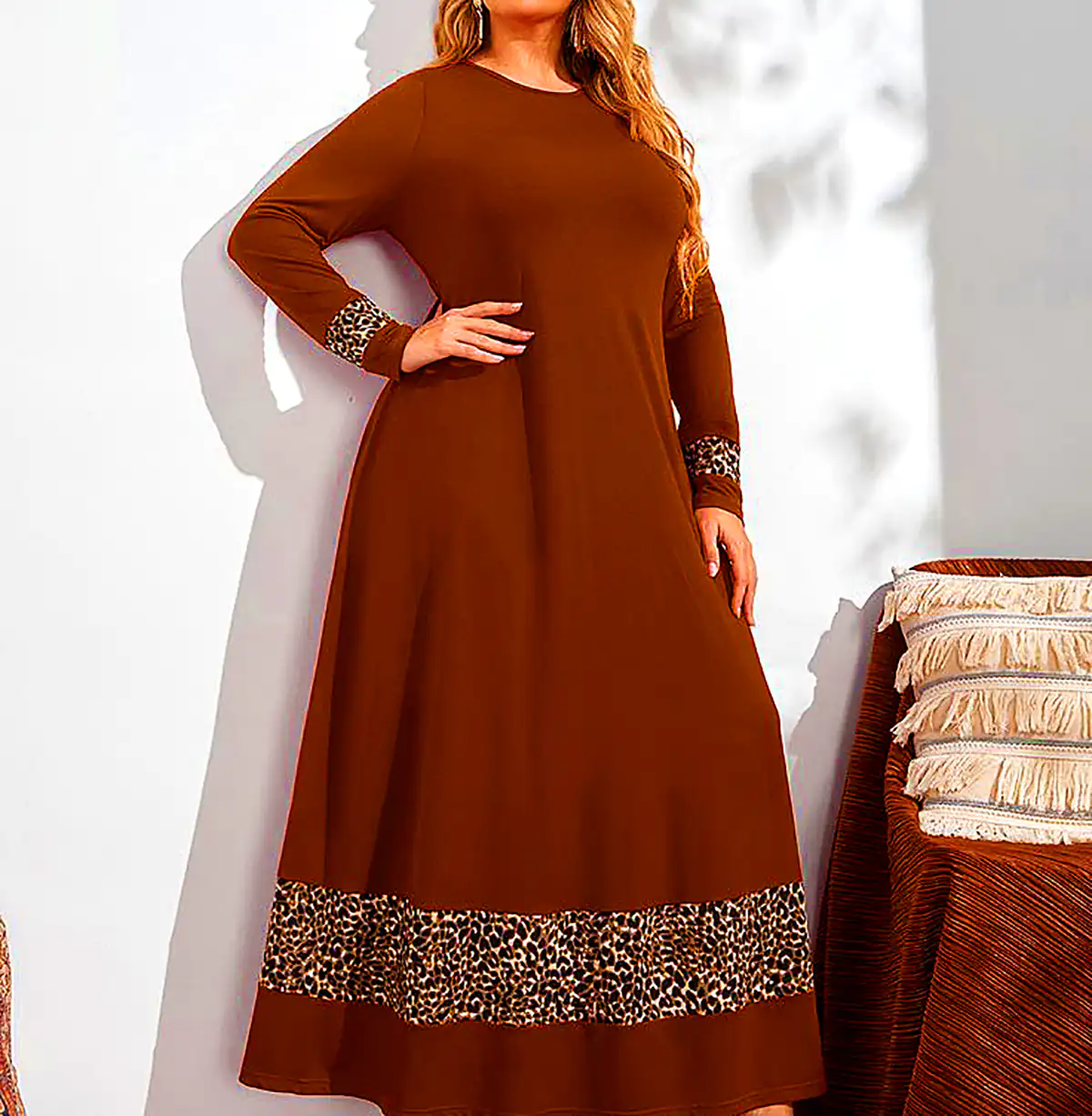 پیراهن بلند طرحدار زنانه