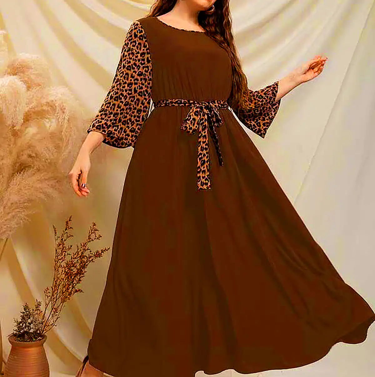 پیراهن بلند طرحدار زنانه