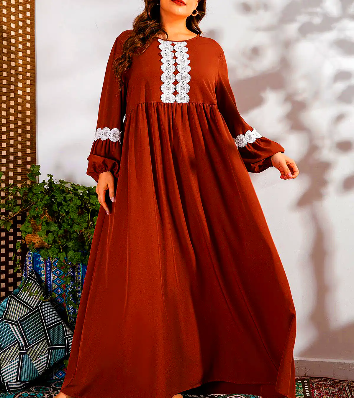 پیراهن بلند طرحدار زنانه