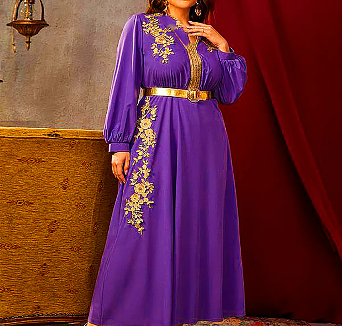 پیراهن بلند طرحدار زنانه