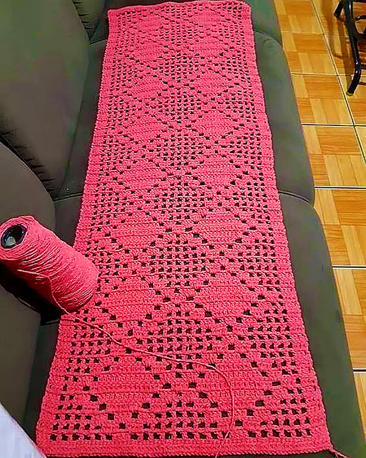شال مبل دست بافت