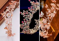 تاج کریستالی ساده عروس