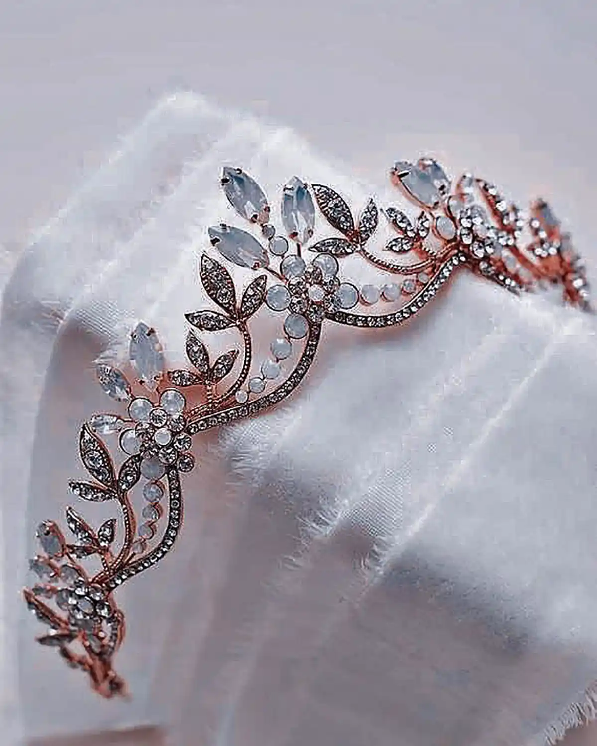 تاج کریستالی ساده عروس
