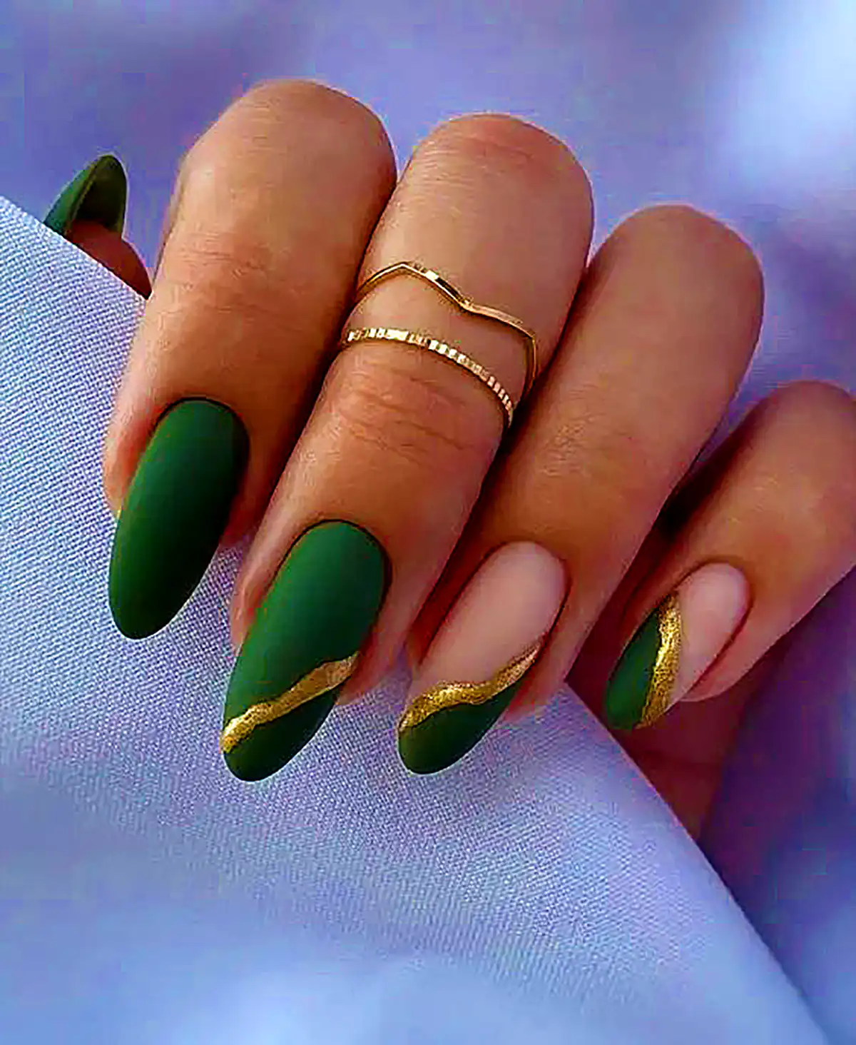 طرح ناخن سبز باکلاس ۲۰۲۴