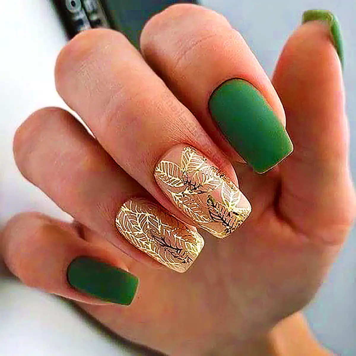 طرح ناخن سبز باکلاس ۲۰۲۴