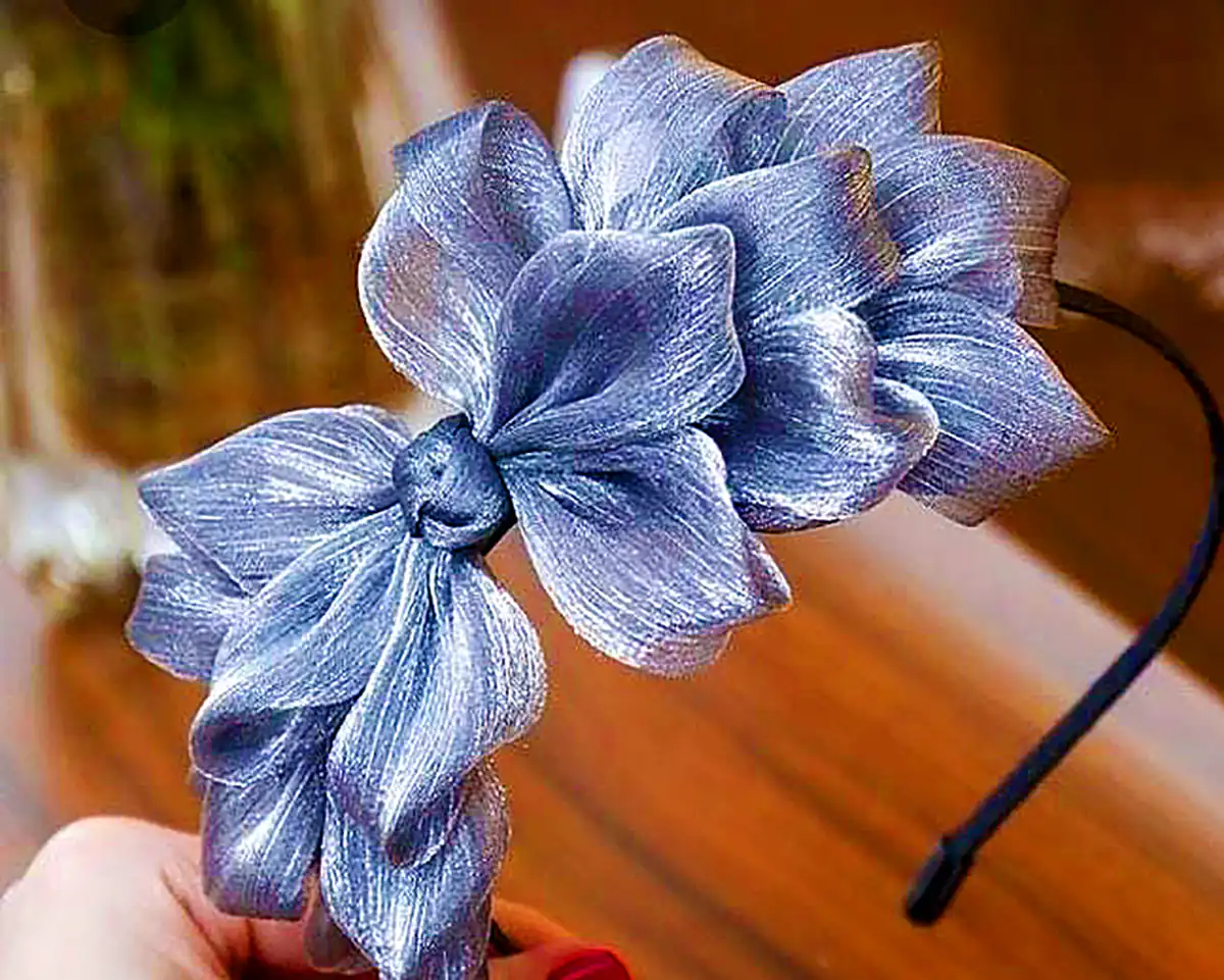 تل موی روبان دوزی