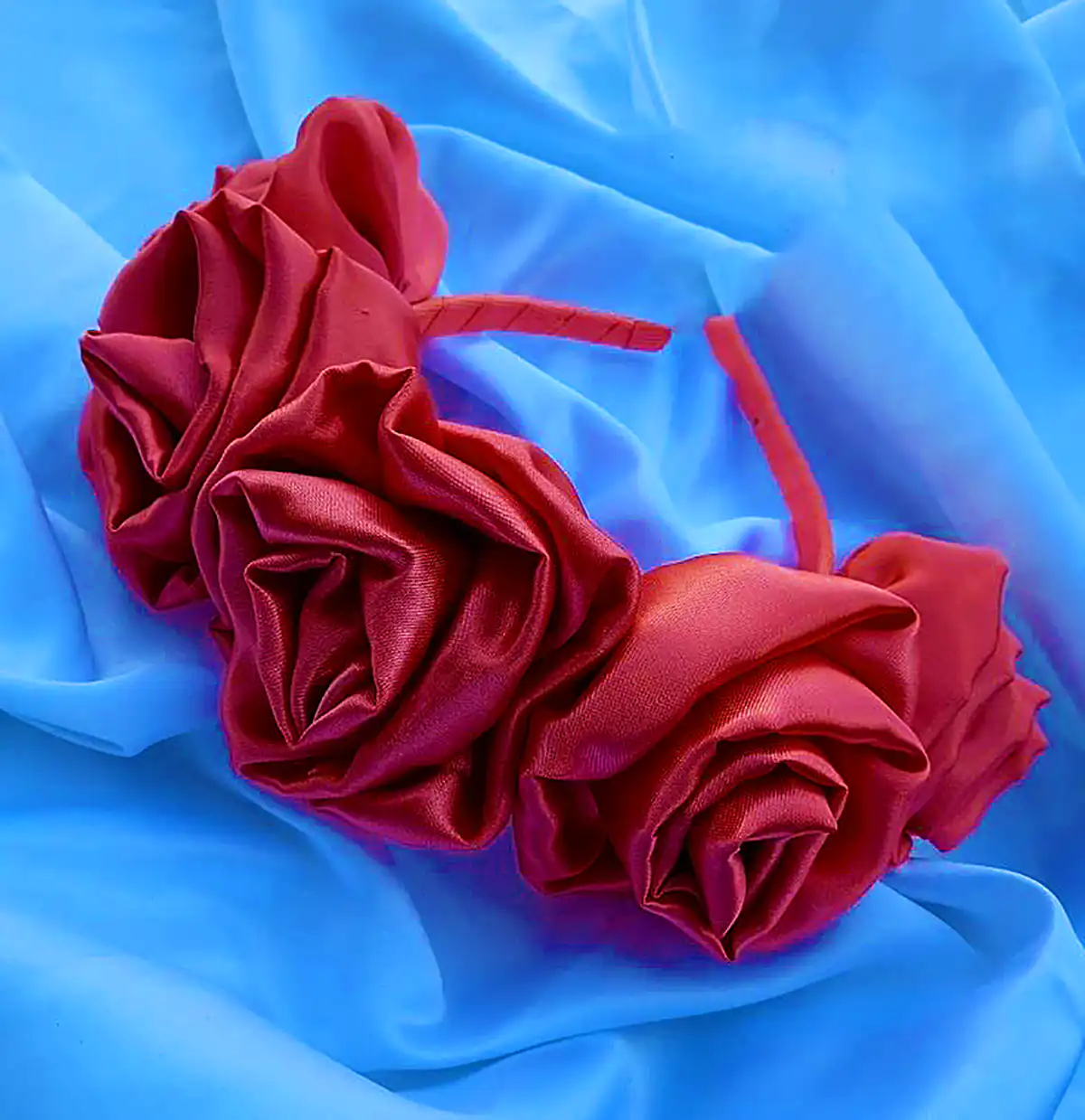 تل موی روبان دوزی