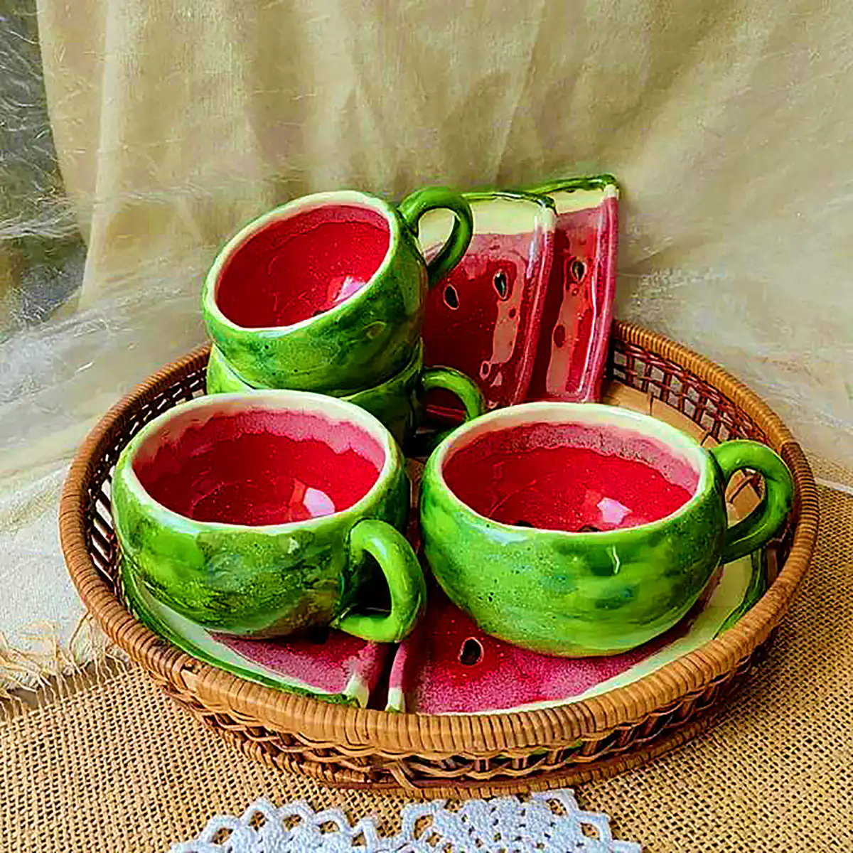 ظرف هندونه ای پینترستی 