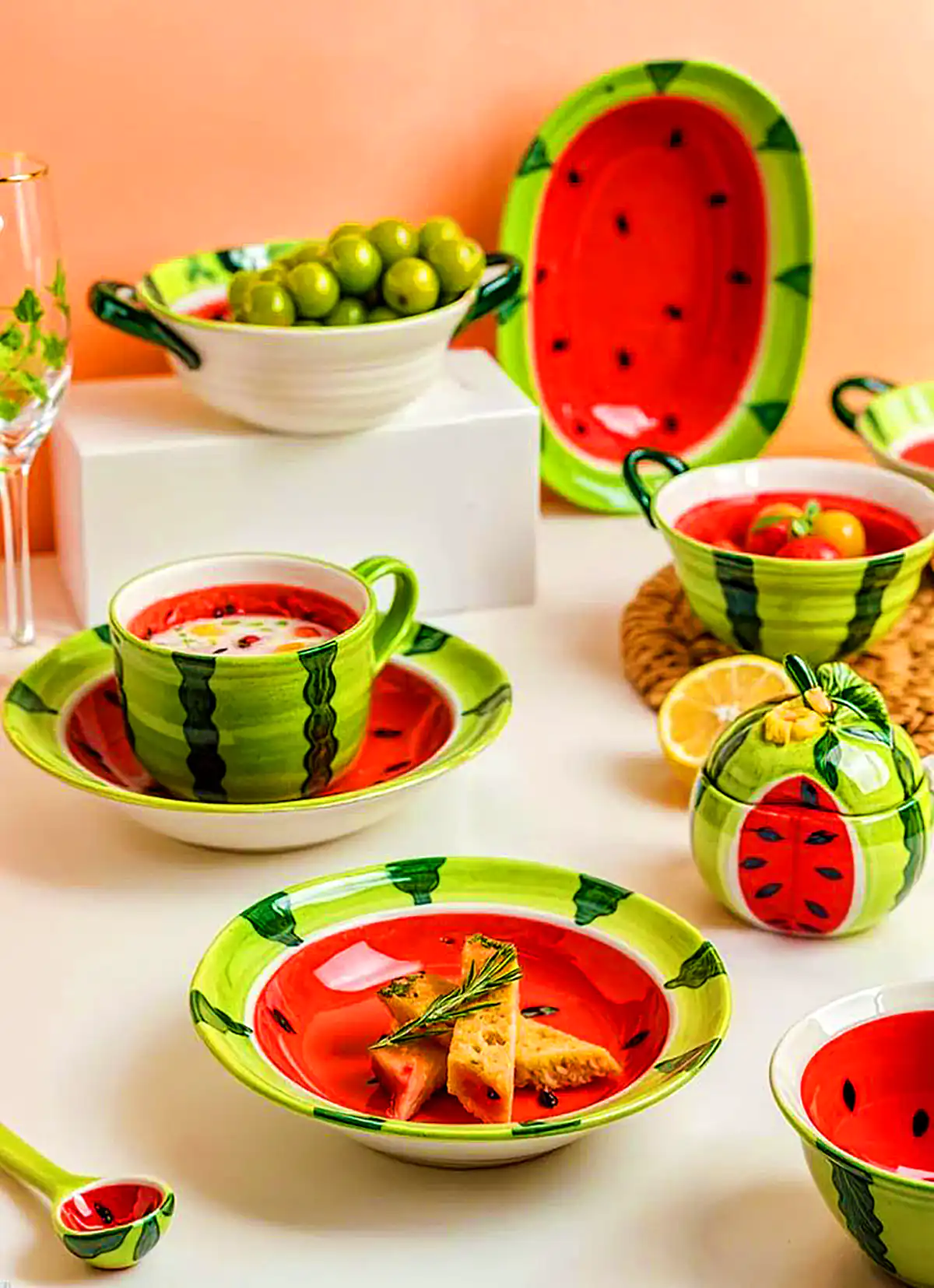 ظرف هندونه ای پینترستی 