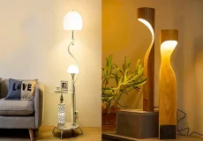 آباژور ایستاده + چشمگیری جلوه دکوراسیون منزل با آباژور ایستاده