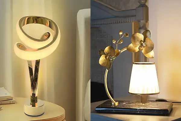 آباژور مدرن رومیزی + فضایی گرم و دلنشین با آباژور مدرن رومیزی لاکچری