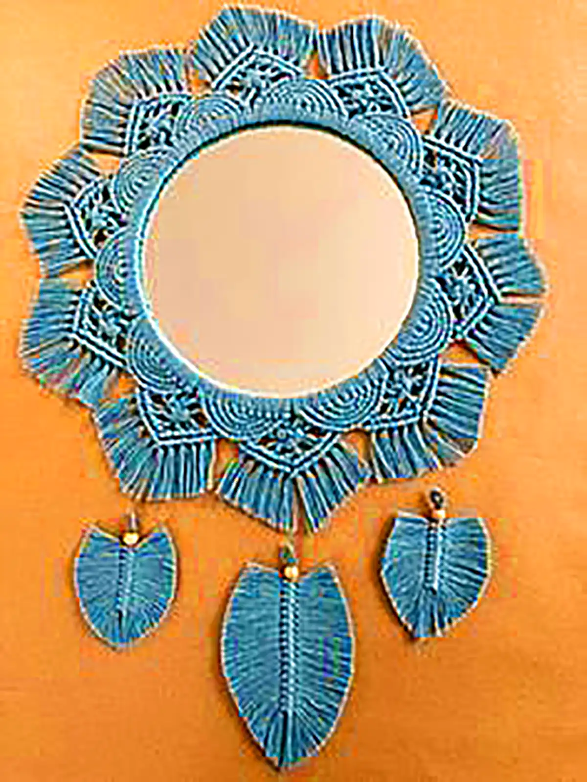 آینه مکرومه خورشیدی