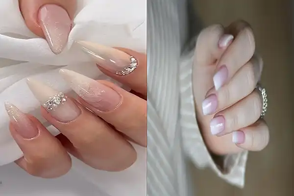 امبره ناخن سفید هلویی + ترکیب سفید و رنگ هلویی یا همون امبره ناخن سفید هلویی اونقدر خاص و منحصربهفرده که واقعاً نمیتونی ازش دل بکنی یه سر به مدلای اینجا بزن ایده بگیری