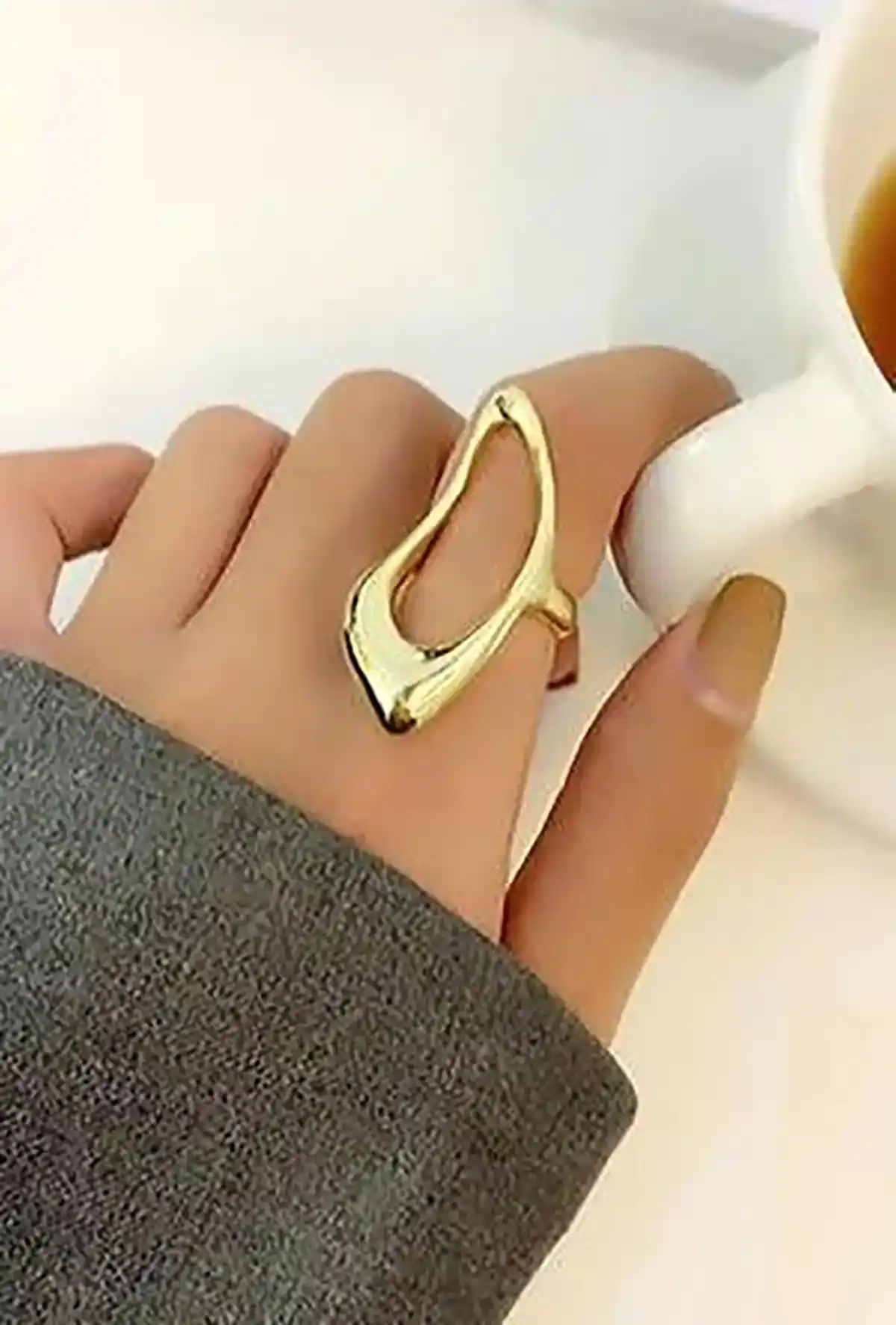 انگشتر طلا زنانه ترند اینستاگرام